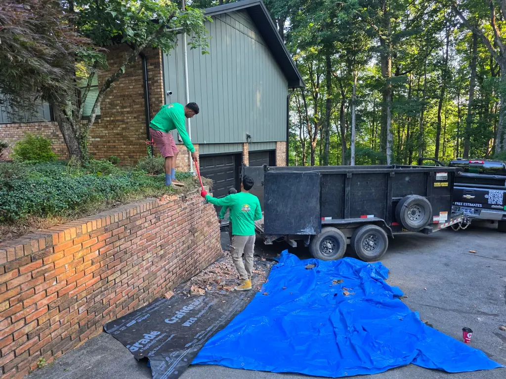 The Legacy Construction crew in uniform working a job in Knoxville, Tennessee