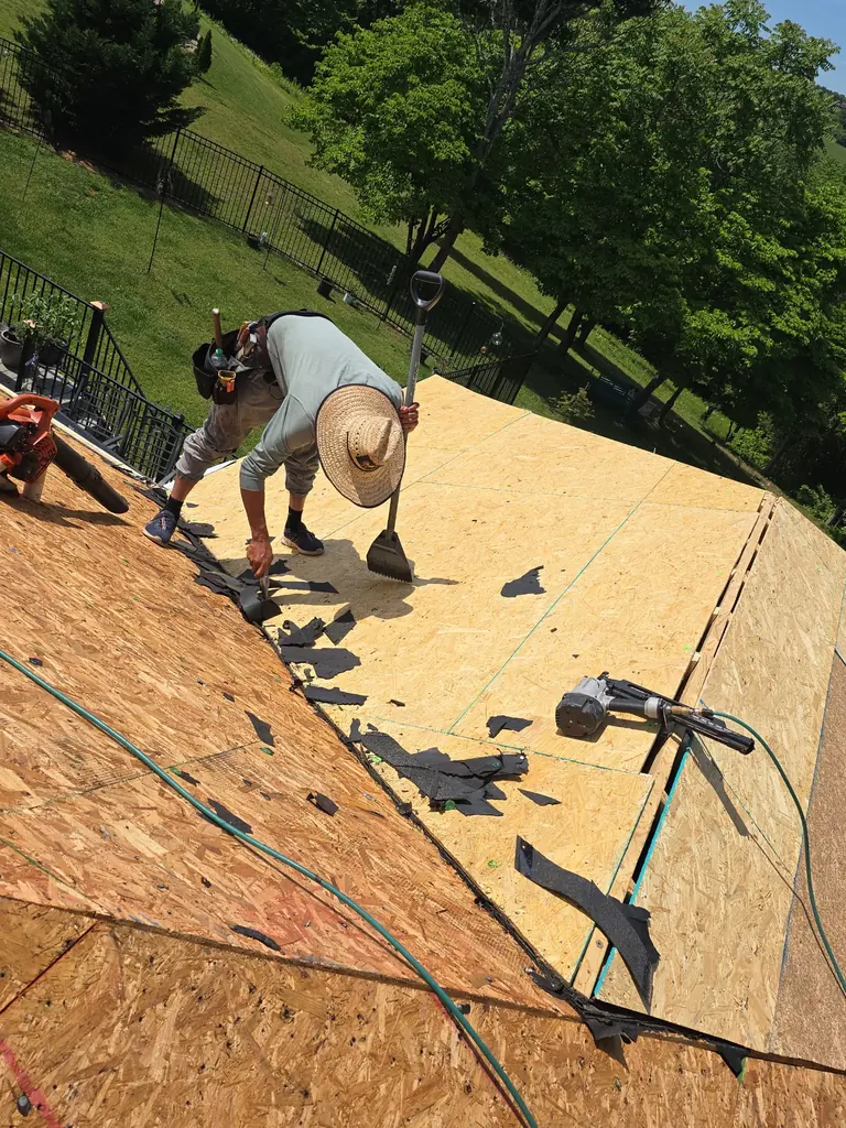 Step 02: clear scope on a Legacy Construction job in Knoxville, Tennessee