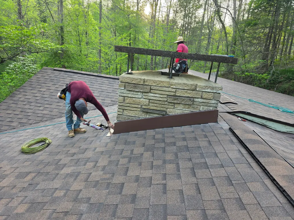 Roof deck prepared with underlayment before shingles
