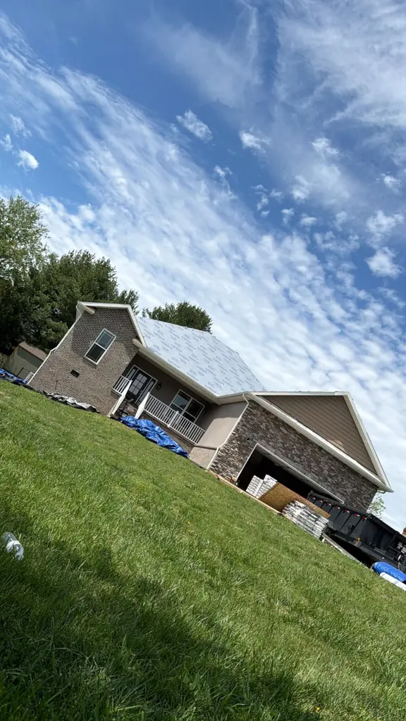Step 03: we protect the property on a Legacy Construction job in Knoxville, Tennessee